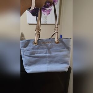 Michael Kors Light Blue Leather Tote Bag (Project)